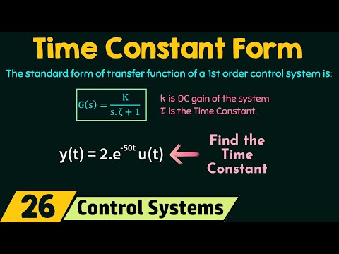 Time Constant Form of a Control System