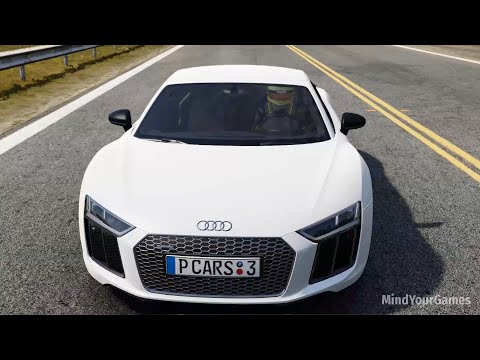 Project Cars 3 Audi R8 V10 Plus 5.2 FSI Quattro on California Highway Gameplay 1080p 60FPS