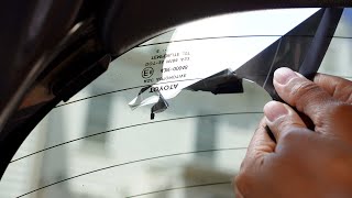 2 Ways to Remove Tint from Back Window without Steam or Heat.