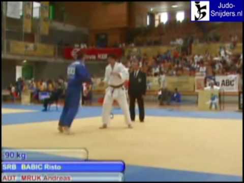 Judo 2009 Koper: Babic (SRB) - Mruk (AUT) [-90kg].