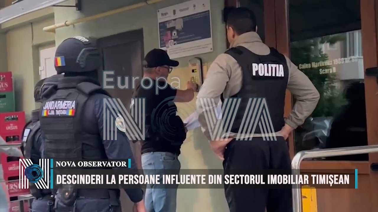 Descinderi la persoane influente din sectorul imobiliar timișean.