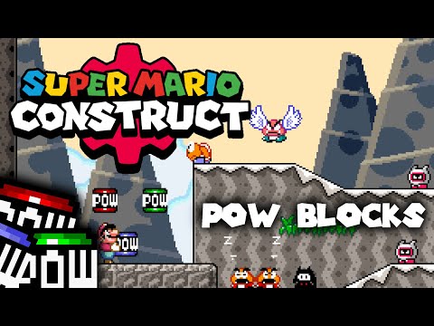 Super Mario Construct V8 Snapshot 32 Preview: POWs aplenty!