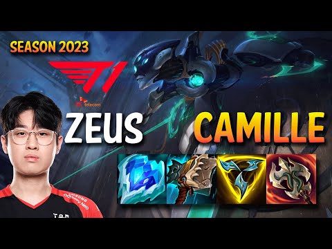 T1 Zeus CAMILLE vs KAYLE Top - KR Ranked