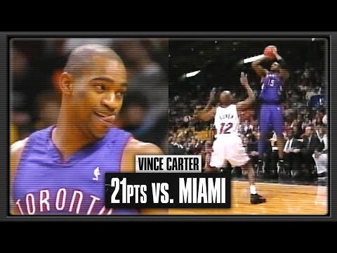 Vince Carter 21pts vs Miami Heat | 2001.01.24
