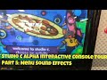 Studio C Alpha Interactive Console Tour Part 5 Menu Sound Effects