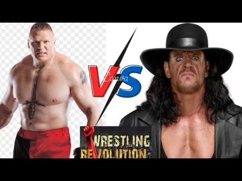 Funny WWE game | wrestling revolution 3d | undertaker vs brock lesnar