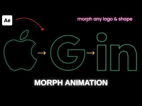 After Effects Morph any Logo & Shape Animation | After Effects Tutorials Motion Graphics