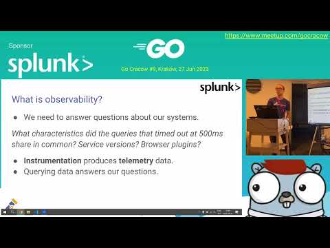 GoCracow #9: Robert Pająk, OpenTelemetry for Go Developers: A Gentle Introduction