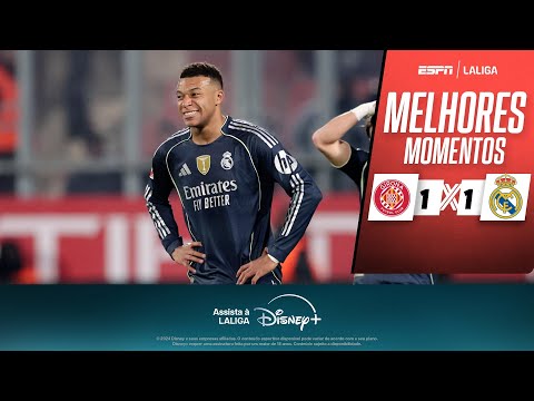 Gols e lances de Girona x Real Madrid
