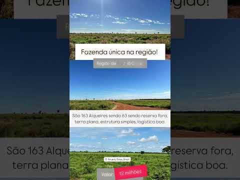 163 Alqueires em Aruanã Goiás / whatsapp 62 99373-6407