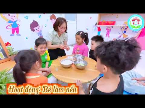 Cùng bé làm nến sáng