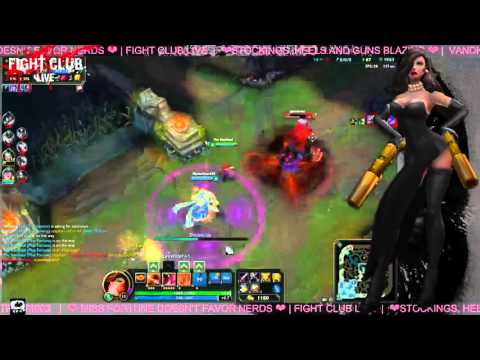 Miss Fortune makes Nasus crawl like a dog on a leash