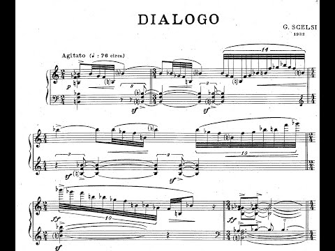 Giacinto Scelsi - Dialogo for Cello and Piano (1932) [Score-Video]