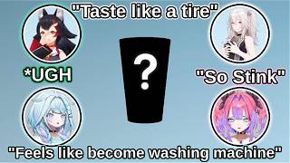 Botan, Mio, Su, & Vivi reaction after try a bad drink made by Mio that taste like a tire【Hololive】
