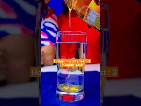 How To Test HONEY Purity  #shorts