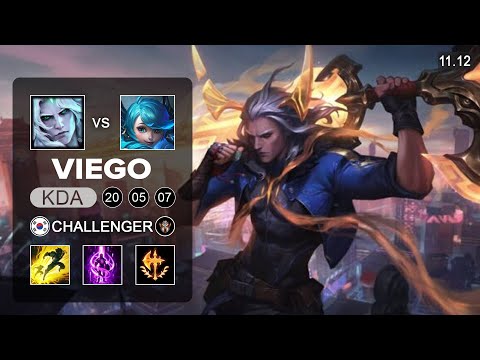 Viego Top vs Gwen - KR Grandmaster Patch 11.12