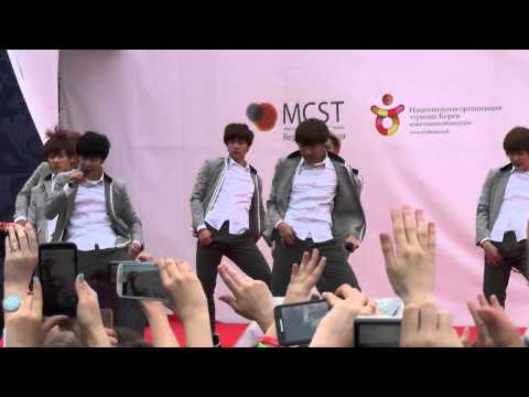 140615 BTS - Boy In Luv (BTS in Moscow)