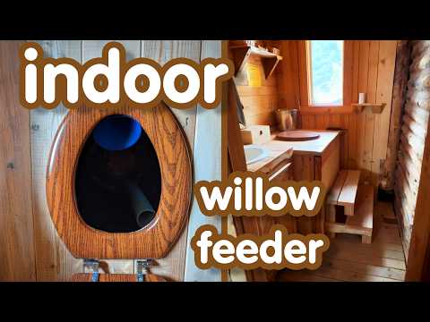 an enclosed home with a people poop harvester and zero stink