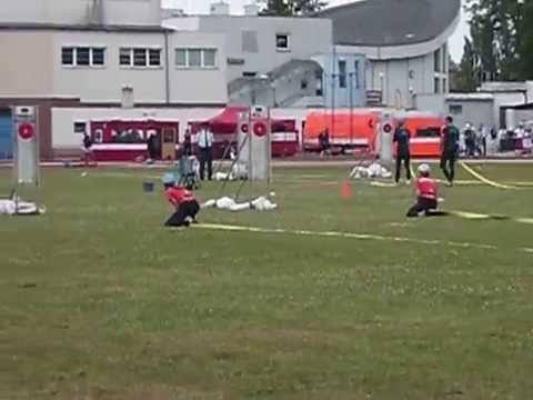 MČR České Budějovice - SDH Slatiny - Požární útok, 2. pokus - 27,12 s