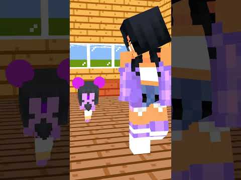 @Aphmau and Aaron Funny Moments - Minecraft #shorts