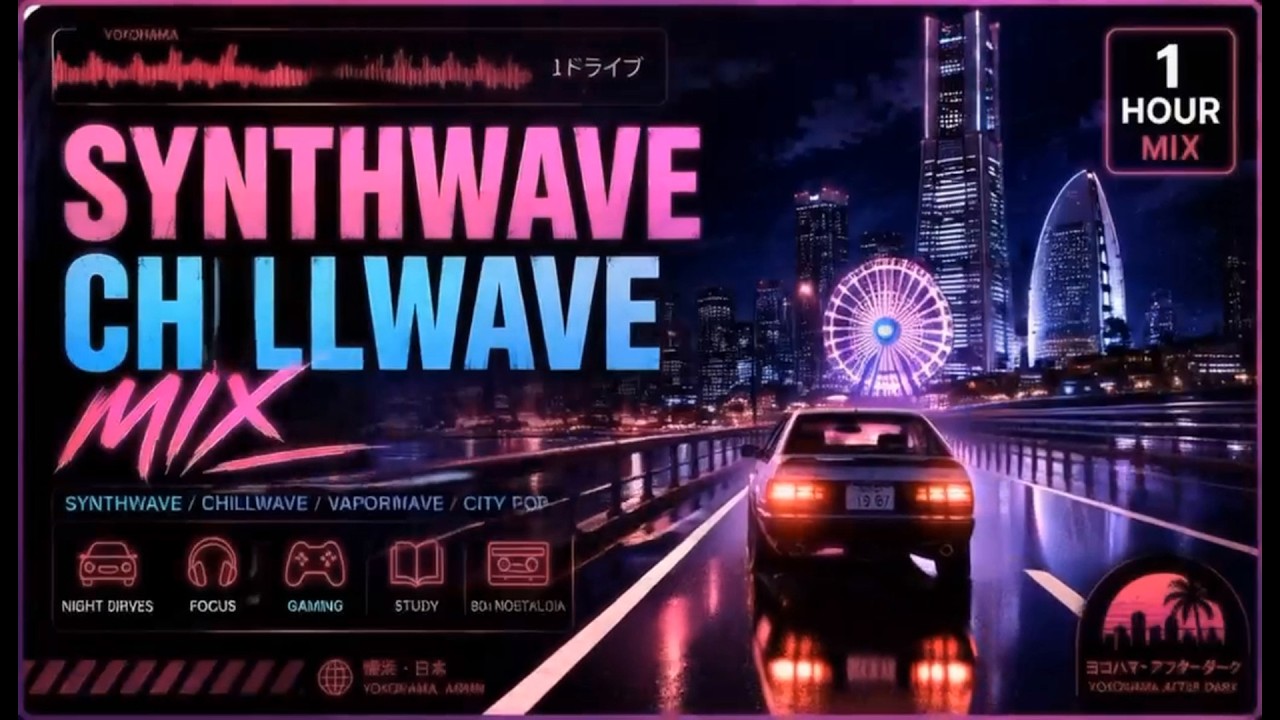 Synthwave & Chillwave Mix — Yokohama After Dark