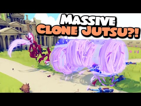 Massive Clone Jutsu?! Witch Vampire Monkey King vs Every Faction #2 - TABS MODS GAMEPLAY