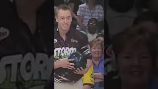 Osku Palermaa hurls a bowling ball over a chair for a strike #shorts