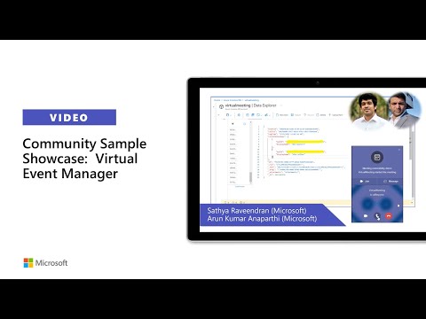 Community Sample Showcase Virtual Event Manager