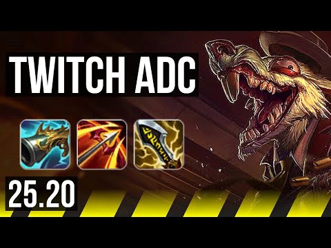 TWITCH & Yuumi vs APHELIOS & Janna (ADC) | 18/2/10, Legendary, Rank 10 Twitch | KR Master | 25.20