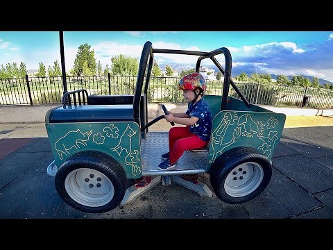 PRETEND PLAY IN FUN OUTDOOR PLAYGROUND WITH TOYS FOR KIDS!!