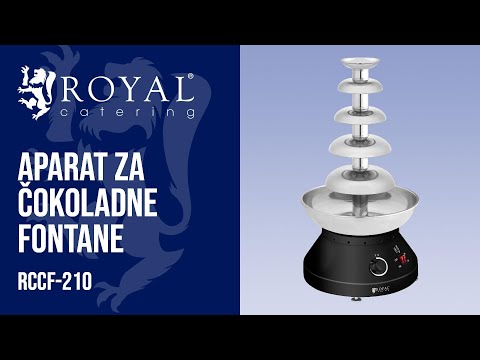 videoposnetek - Aparat za čokoladne fontane - 5 nivojev - 4 L