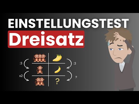 Vorbereitung auf den Dreisatz im Einstellungstest | Einfach erklärt von Plakos