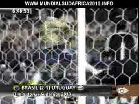 Brasil 2 - Uruguay 1 Eliminatorias MundialSudafrica2010.info