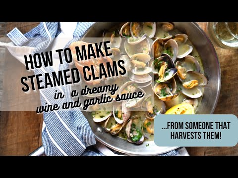 How to Make Steamed Clams in Garlic White Wine Sauce…SO Good!