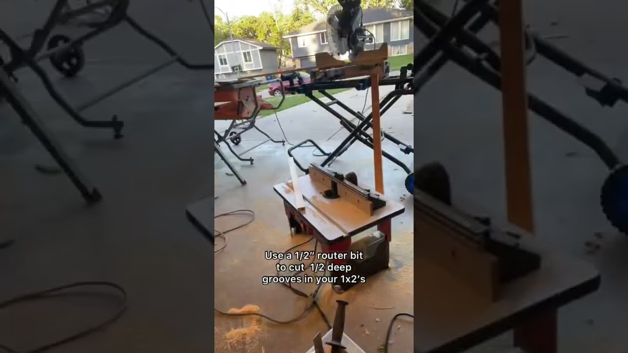 DIY pullout shelving in a cabinet #shorts #diy