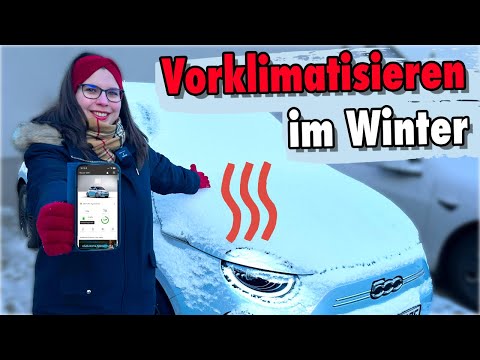 Fiat 500e Winter Extremtest: Vorklimatisierung bei -9 Grad & Schnee