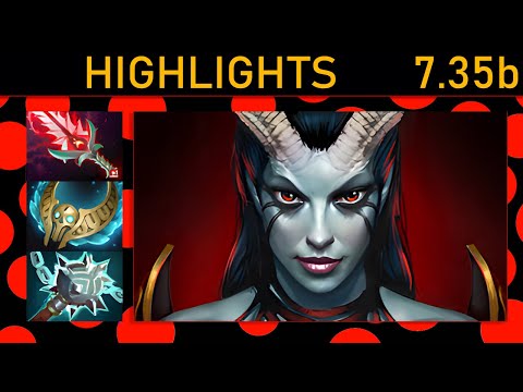 ⭐Xcalibur Queen of Pain 20 Kills! Carry Highlights 7.35b - Dota 2 Top MMR