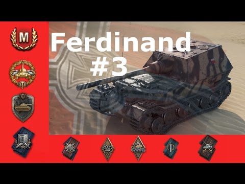 World of Tanks - Ferdinand - 5,1k dmg- Ace Tanker - No commentary gameplay[PL]