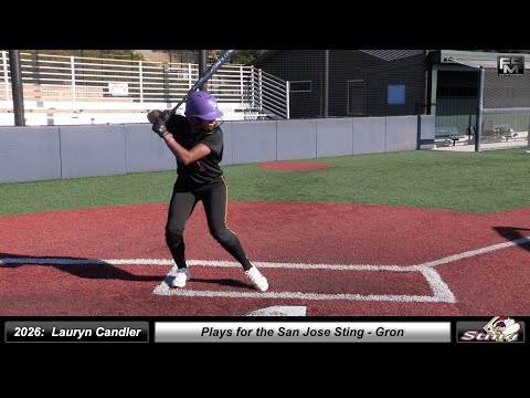 2026 Lauryn Candler 3.8 GPA - Power Hitting Outfielder Softball Recruiting Video - San Jose Sting 