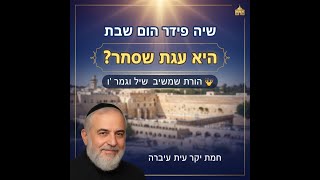 הרב אריה שפירא - מה ענין סיבוב שערים