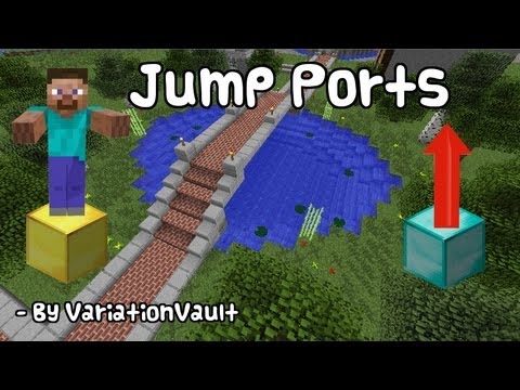 Minecraft Bukkit Plugin - Jump Ports - Jump to teleport - Make anything a teleporter