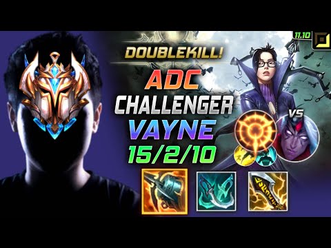 Challenger Vayne ADC vs Varus - 챌린저 장인 원딜 베인 템트리 룬 크라켄 집공 ヴェイン Вейн 暗夜猎手 汎 - LOL KR 11.10