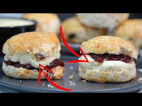 Clotted cream easy from UHT Cream in 30 mins with English Scones