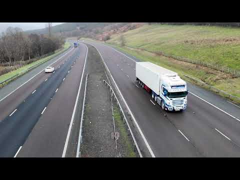 Uk truck spotting M74 and A66 #205