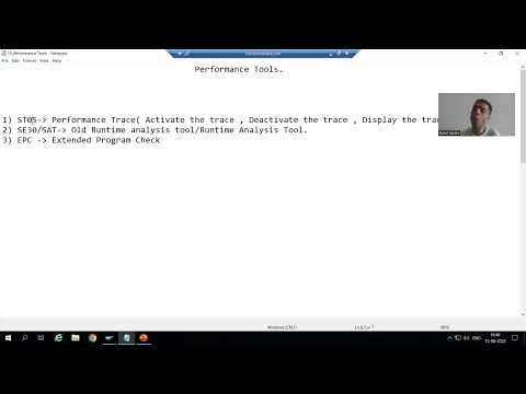 1 - Performance Tools - ST05(Performance Trace) Part1