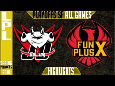 JDG vs FPX Highlights ALL GAMES | LPL Playoffs Semifinals Spring 2019 JDG Gaming vs FunPlus Phoenix