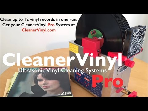 CleanerVinyl Pro: Clean up to 12 Vinyl Records at a Time with an Ultrasonic Cleaner