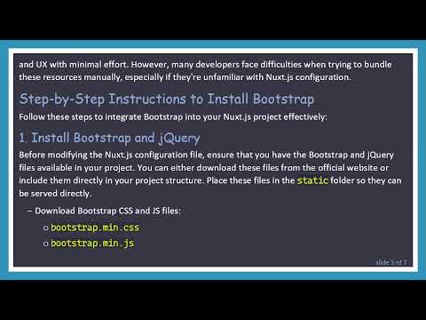 Installing Bootstrap in Nuxt.js