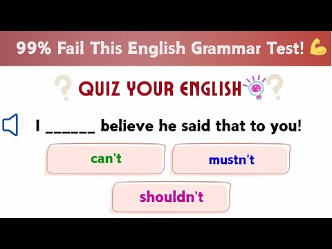 🧠 Modal Verbs Quiz: 99% Fail This English Grammar Test! 💪