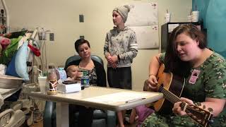 Backline’s Katelyn Ingardia singing “Never Enough” at Greenville Children’s Hospital